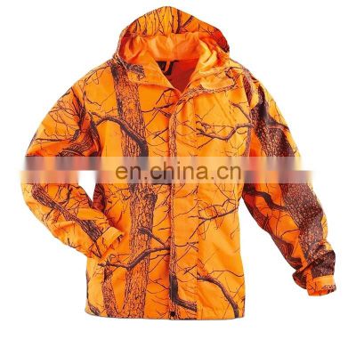 custom Camouflage hunting and fishing clothes jacket waterproof hunting jacket rainproof jacket