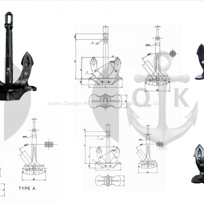 China Manufacturer Hall Anchor Stockless Mooring Anchor for Marine Ship Boat With BV DNV CCS Certificate photo-3