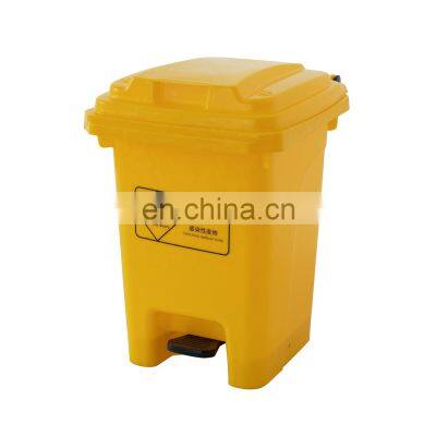 New Arrival 60 Liter Foot Pedal Dustbin Garbage Trash Can Plastic Rubbish Waste Recycling Bin