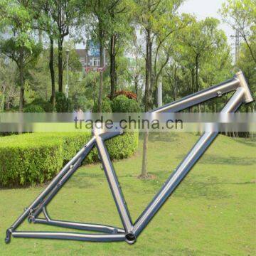 Newest model 650B Rhombic mtb titanium frame with post mount disc rack mount fender mount