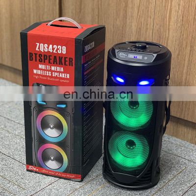 Tws 2x4 Inch Rolling Big Bt Speaker Light Karaoke Portable Party Speaker