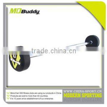 New style functional rubber coated barbell with straight barbell