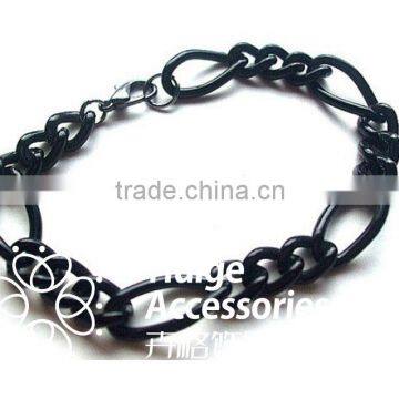 men's popular black chain bracelet jewelry