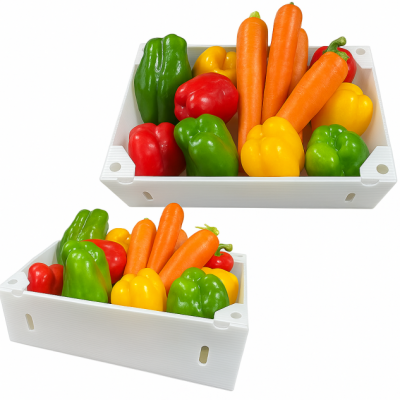 Recycled Turnover Vegetable Packaging Box Vegetable Corrugated Boxes