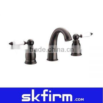 Bathroom Bathtub Basin Tap Mixer With Hand Shower Bronze Faucet 3pcs Set