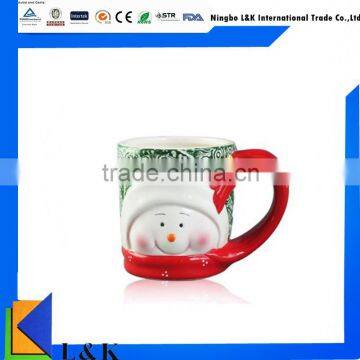 creative 3d christmas mug for christmas gift, ceramic coffee cup