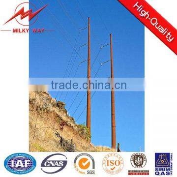 Multi Circuit Customized Electrical Galvanized Utility Pole