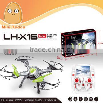 Minitudou 4CH 6 Axis Drone LH-X16 Wifi FPV Came Quadcopter New Version Headless/CF Mode With HD Camera 2.0MP Remote Control Toys