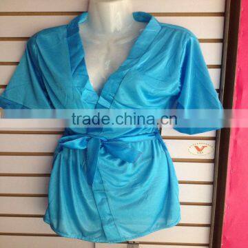 1.23USD Sexy Yough Ladies Transparent Appeal Sleepwear/Pyjamas Set With G-string (qqsy003)