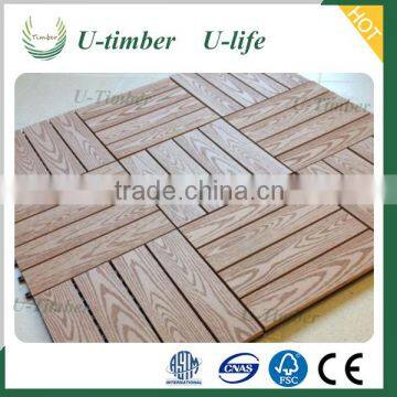 Economic Waterproof Wpc Diy solar decking tiles