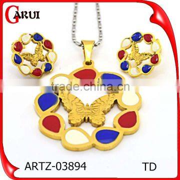 Jewellery Guangzhou 2016 Trending Products 316L Stainless Steel Jewelry Set