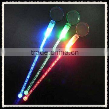 led flashing led bottle shape stirrer for barware,square shape logo projection led stirrer for pub , logo flashing led stirrer