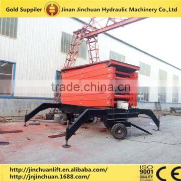 Movable electric hydraulic trailer scissor lift ( 220V , 50HZ )