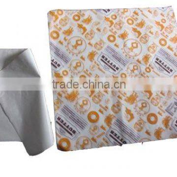 printed wax coated paper for hamburge Wrapping paper