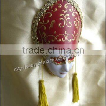 Upscale Plastic Venice Mask With Earrings Luxury Venetian Masks With Magnet for Party Carnival Decoration photo-2