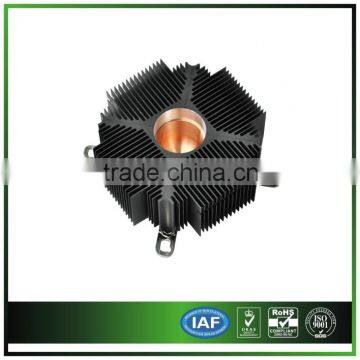 Extruded Aluminum Heatsink With Copper Column