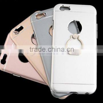 Aluminum Full Cover Hard Mobile Phone Case Alloy Case With Ring Holder For IPhone 6S 6 photo-5