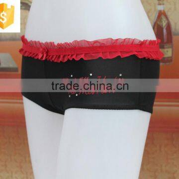 Hot Sell Comfortable Sexy Girls Panty,lace Waistband and Printed Panty photo-3