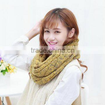 New Style Winter Men Women Fashion Colorful Infinity Acrylic Knit Hood Scarf photo-3