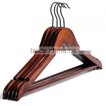 Wooden Hangers Skirt Trouser Bar Boutique Clothes Suit Coat Hanger