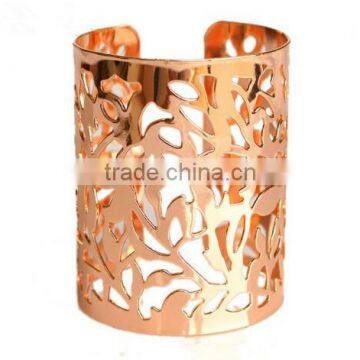 Trency hollow out gold wide open bracelets bangles for women jewelry bangle upper arm bracelet pulseiras indian bangles party