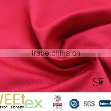 Spring summer men shirt hot selling cotton spandex 30S solid satin fabric