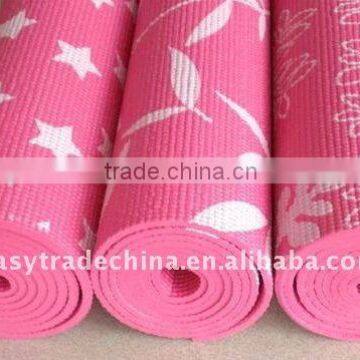 eco friendly 6mm pvc yoga mat with printing pattern