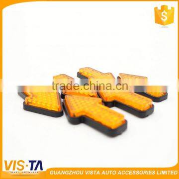 High quality reflective arrow shape warning sign road guardrail or trailer safety reflector for car