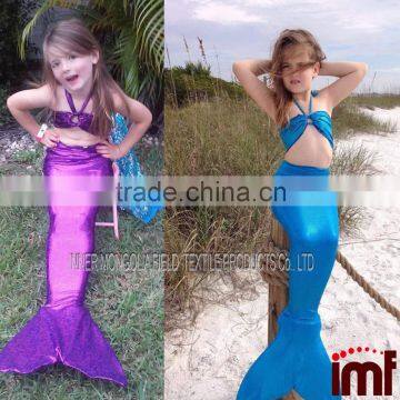 Girls Kids Mermaid Tail Swimmable Bikini Set