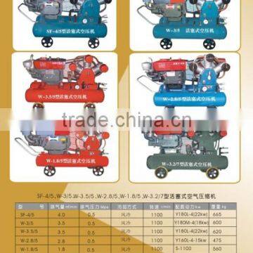 QianKun portable mining piston air compressor 47-140cfm 72-116psi