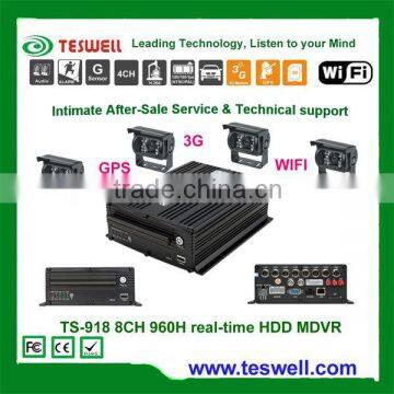 MDVR with 3G GPS Support SD Card and HDD video storage