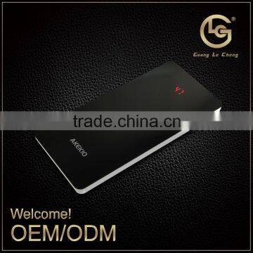 Free Custom LOGO High Capacity Three USB Output Mobile Power Bank 8000mAh photo-2