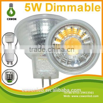 430lm 110V cob led spotlight dimmable LED MR16 with CE&ROHS