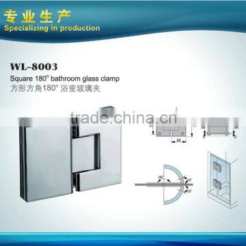 Square 180 Degrees Shower Glass Door Hinge