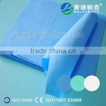 Wholesale cheap purp virgin Sterilization crepe paper for medical