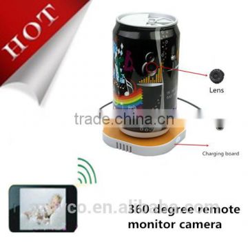 home monitoring system 360 degree view angle hidden camera wifi