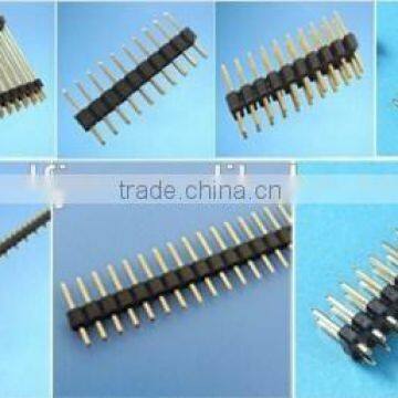 PCB used straight right angle smt with 1mm 1.27mm 2mm 2.54mm pitch pin header