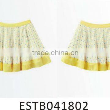 Ladies chiffon printed pleated skirt