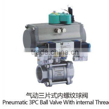 ball valve with pneumatic actuators