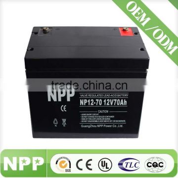 12v70ah gel battery rechargeable for solar battery with Battery Suppliers npp