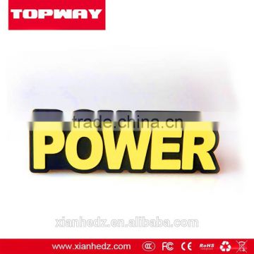 Topway Factory Wholesale colorful PVC Simple Power Bank