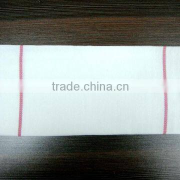 100% Cotton White Herringone Tea Towel With Washing Treatment photo-3