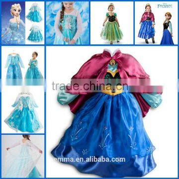 New fashion elsa dress frozen anna elsa costume frozen princess elsa costume BC2041