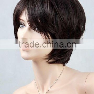 Ladies Short Wig Blonde Black Brown Wig Bob Curly Boycut Wedge Style Wigs W370