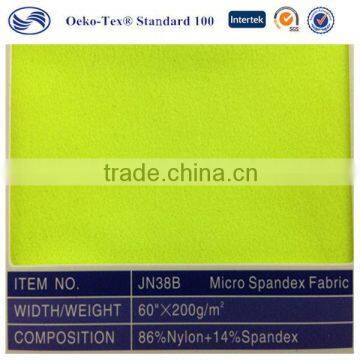 elastic poly Nylon/Spandex lycra fabric for gym wear