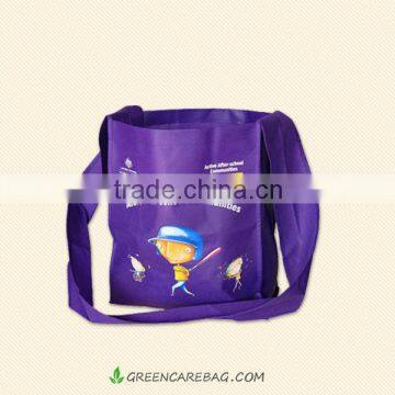 Recycling Purple PP Non Woven Beach Bag