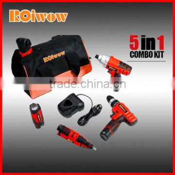 12V Li-ion Battery Cordless Drill Combo Kit/Electric Tool Combo Set/Power Tool Set