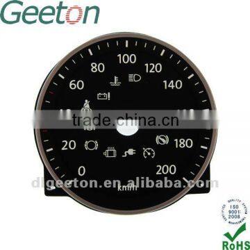 Custom Screen Printing 3D PC Car Dashboard Tachometer Manufacture