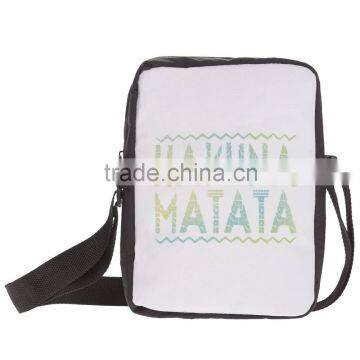 High Quality Full Printed Promotional Polyester Shoulder Bag for Ladies