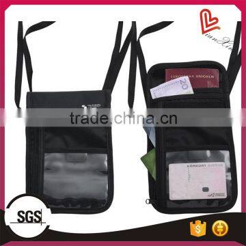 Nylon travel neck wallet / neck pouch